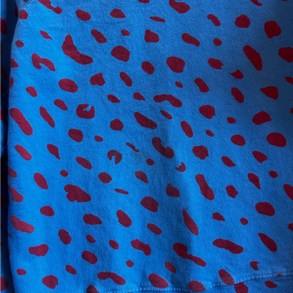 Clare V Blue and Red Jag women’s Sweatshirt - Picture 5 of 5